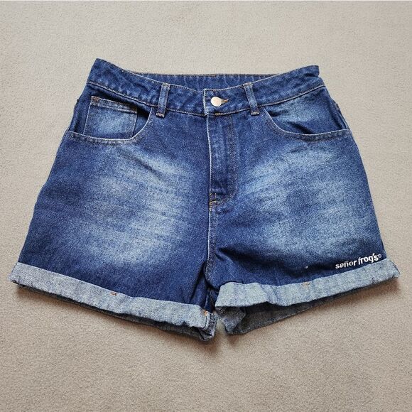 Senor Frog's Jean Shorts Blue Denim Shorts SZ 9 - Picture 1 of 10